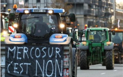 Agricultores franceses protestan contra el acuerdo UE-Mercosur