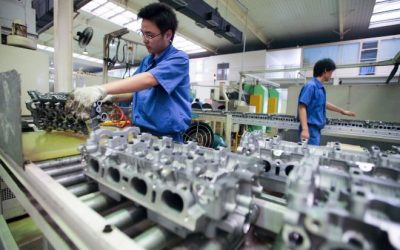 Actividad manufacturera de China registra su mayor crecimiento mensual en un año
