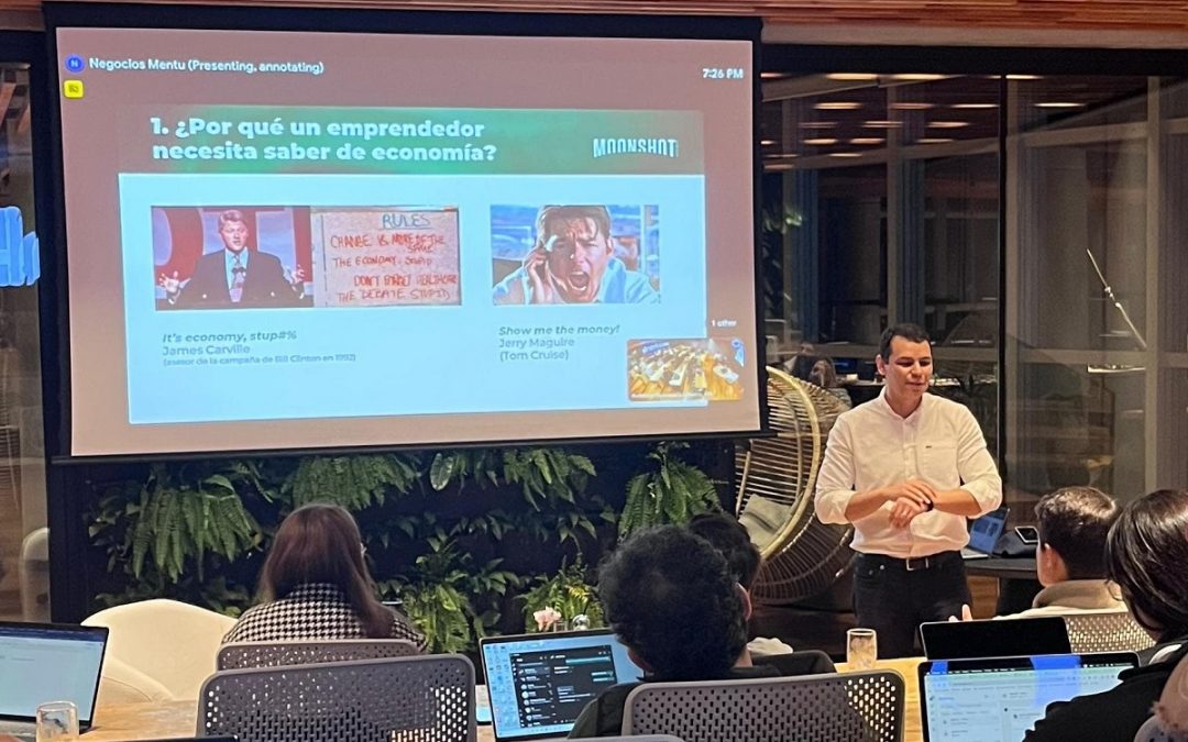 Economía para Emprendedores: Finalistas de Moonshot aprenden estrategias para insertarse a los mercados