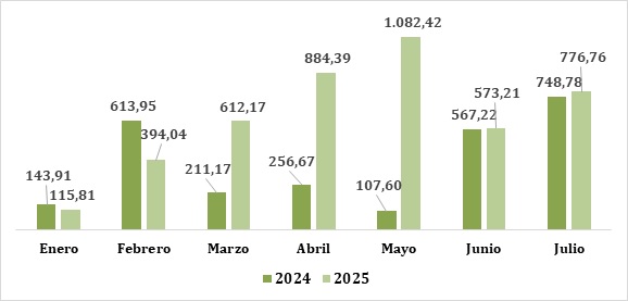 mercado primario a julio