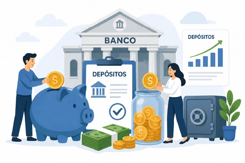 Depósitos bancarios continúan creciendo impulsados por ahorro a la vista y CDA​
