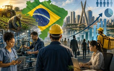 Desempleo en Brasil cae al 5,4% en el segundo trimestre de 2026.